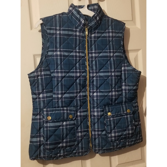 St. John's Bay Jackets & Blazers - Plaid Vest